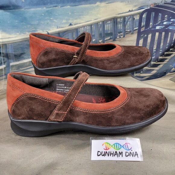 AETREX BROWN SUEDE MARY JANE JULIA 6.0B - Picture 2 of 10